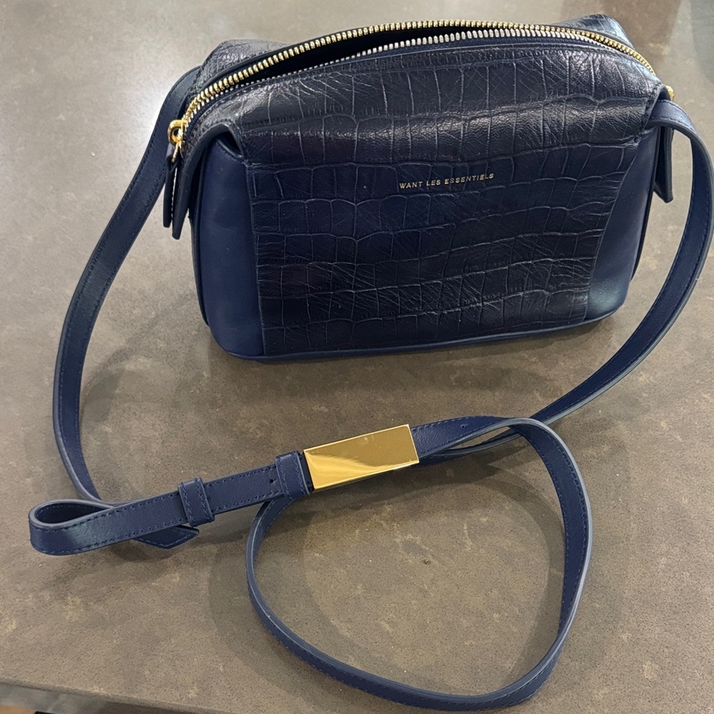 WANT Les Essentiels Midnight Blue Crossbody Bag